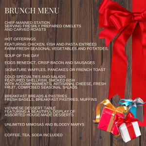 HOLIDAY BRUNCH MENU hohokus inn