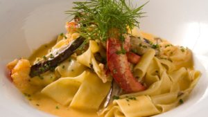 menu at Hohokus inn and tavern in New Jersey, pasta