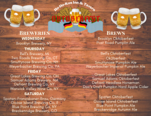 Oktoberfest menu hohokus inn