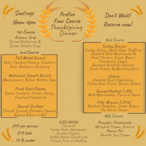 Thanksgiving 2019 at hohokus inn
