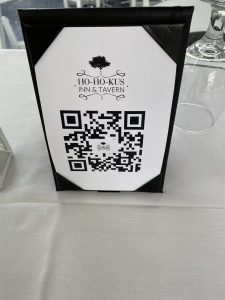 hohokus inn: touchless menu