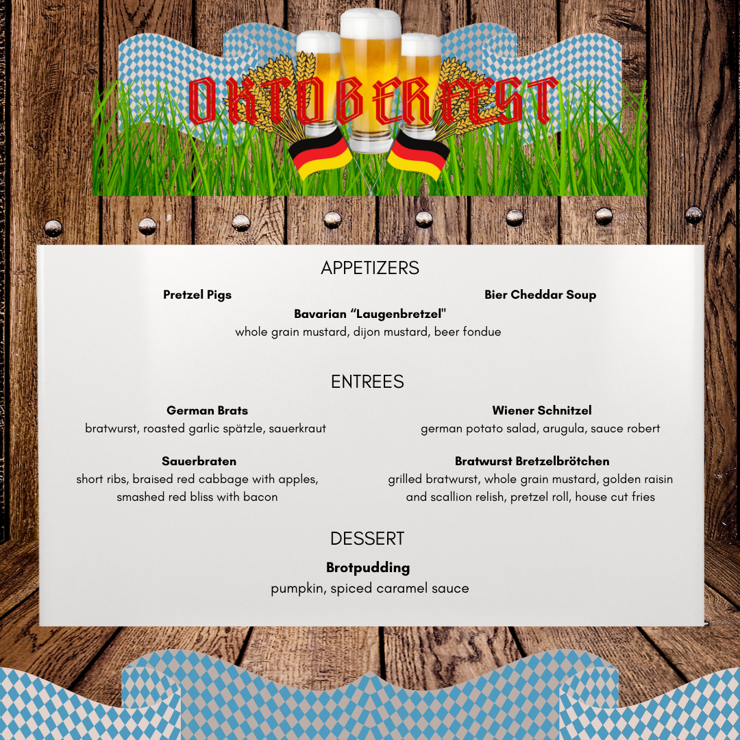 Oktoberfest 2021 MENU | The Ho-Ho-Kus Inn & Tavern